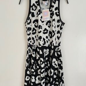 NWT LuLaRoe Nicki Dress Leopard Size XL
